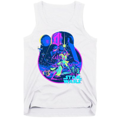 Wars Classic Bright Neon Poster Art Tank Top