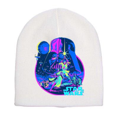 Wars Classic Bright Neon Poster Art Short Acrylic Beanie