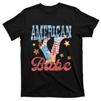 Western Cowgirl Boots Retro American Girl Babe T-Shirt