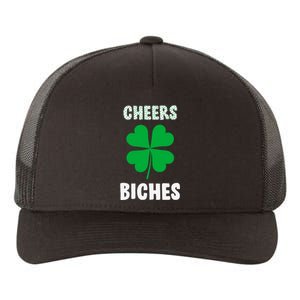 Womens Cheers Bitches Funny St Patricks Day Gifts Women Yupoong Adult 5-Panel Trucker Hat