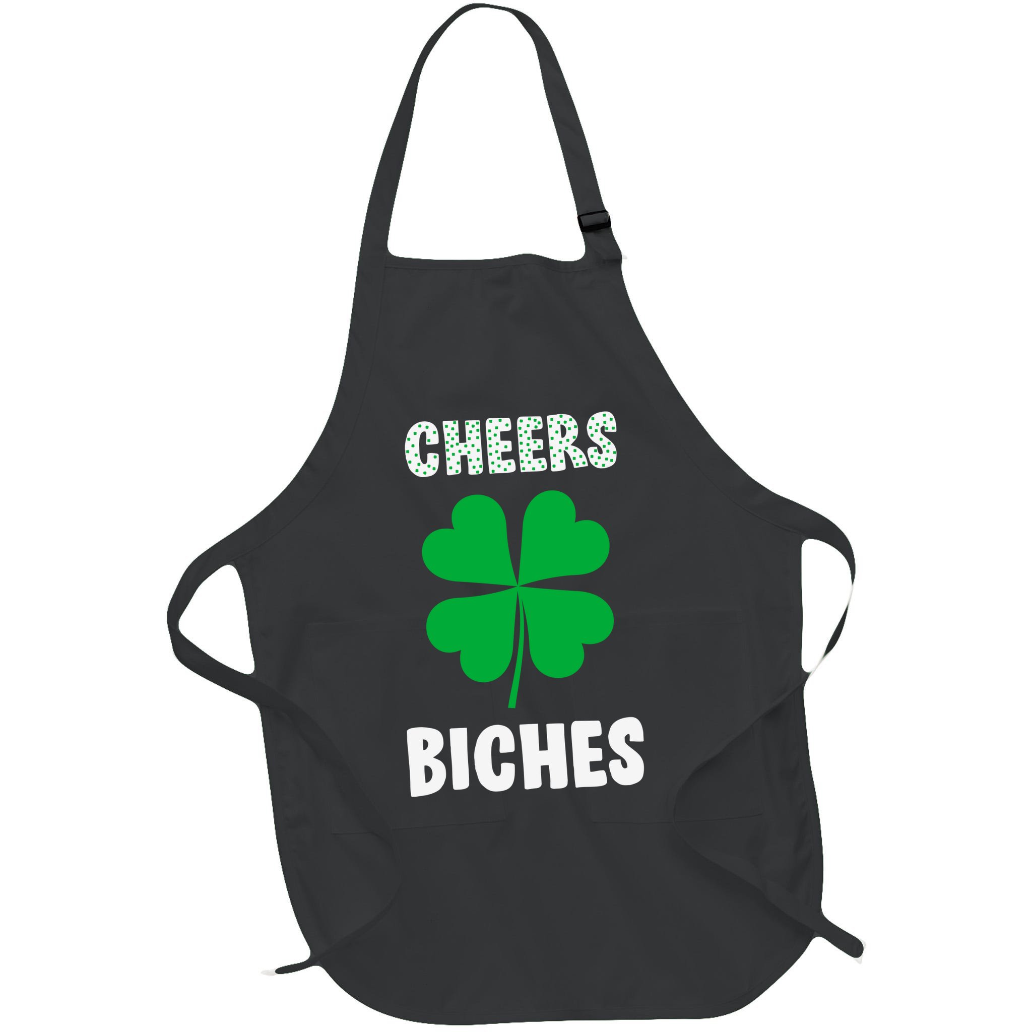 Womens Cheers Bitches Funny St Patricks Day Gifts Women Apron