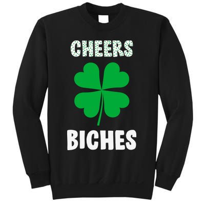 Womens Cheers Bitches Funny St Patricks Day Gifts Women Sweatshirt