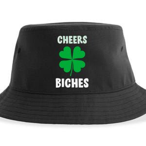 Womens Cheers Bitches Funny St Patricks Day Gifts Women Sustainable Bucket Hat