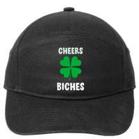 Womens Cheers Bitches Funny St Patricks Day Gifts Women 7-Panel Snapback Hat