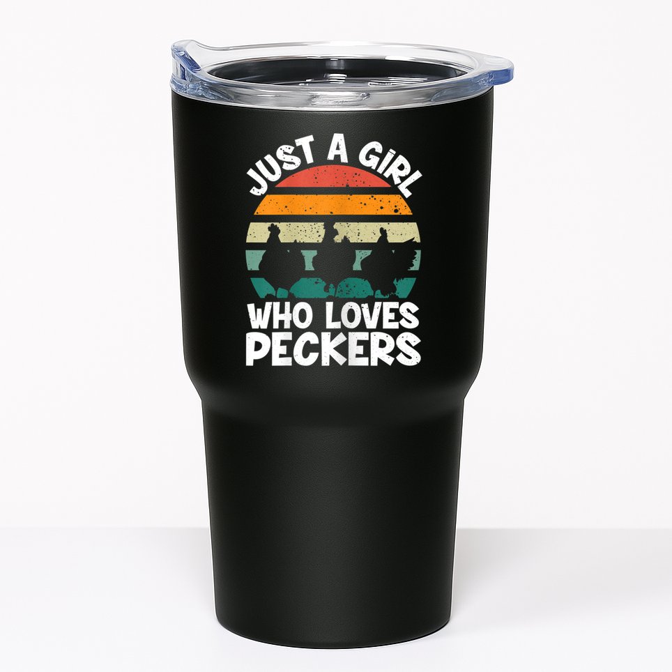 Womens Chicken Butt A Girl Who Loves Peckers Chicken Tumbler