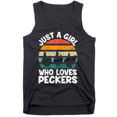 Womens Chicken Butt A Girl Who Loves Peckers Chicken Tank Top