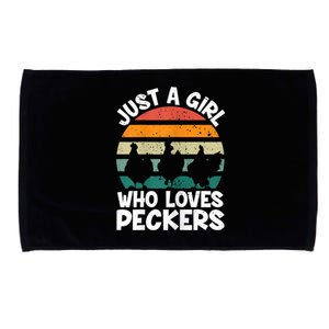 Womens Chicken Butt A Girl Who Loves Peckers Chicken Microfiber Hand Towel