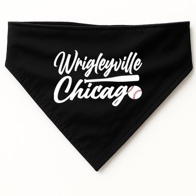 Wrigleyville Chicago Baseball American USA-Made Doggie Bandana