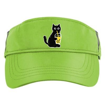 Womens Cat Boba Funny Anime Japanese Bubble Tea Lover Adult Drive Performance Visor