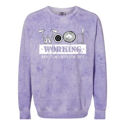 Woodworking Carving Carpenter Joiner Cabinet Woodworker Colorblast Crewneck Sweatshirt