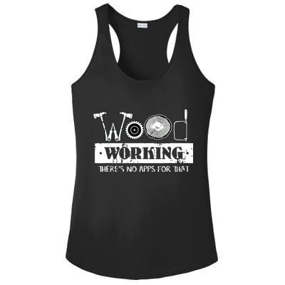 Woodworking Carving Carpenter Joiner Cabinet Woodworker Ladies PosiCharge Competitor Racerback Tank