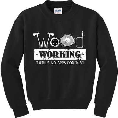 Woodworking Carving Carpenter Joiner Cabinet Woodworker Kids Sweatshirt