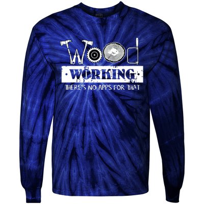 Woodworking Carving Carpenter Joiner Cabinet Woodworker Tie-Dye Long Sleeve Shirt