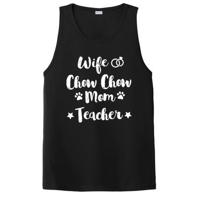 Wife Chow Chow Mom Teacher Dog Lover And Owner Gift PosiCharge Competitor Tank