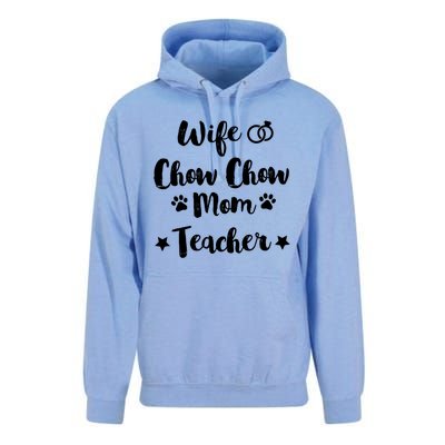 Wife Chow Chow Mom Teacher Dog Lover And Owner Gift Unisex Surf Hoodie