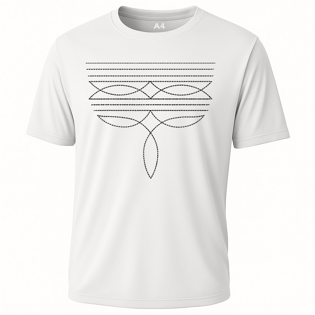 Western Country Cowboy Cowgirl Boot Stitch Western Boots Gift Cooling Performance Crew T-Shirt