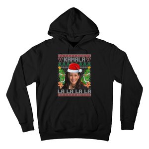 Women Christmas Comma La Funny Kamala Harris 2024 Xmas Gift Hoodie