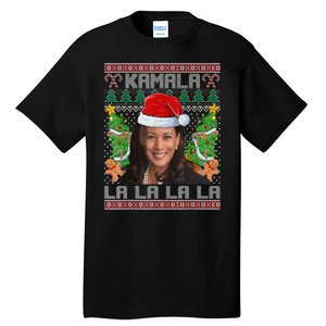 Women Christmas Comma La Funny Kamala Harris 2024 Xmas Gift Tall T-Shirt