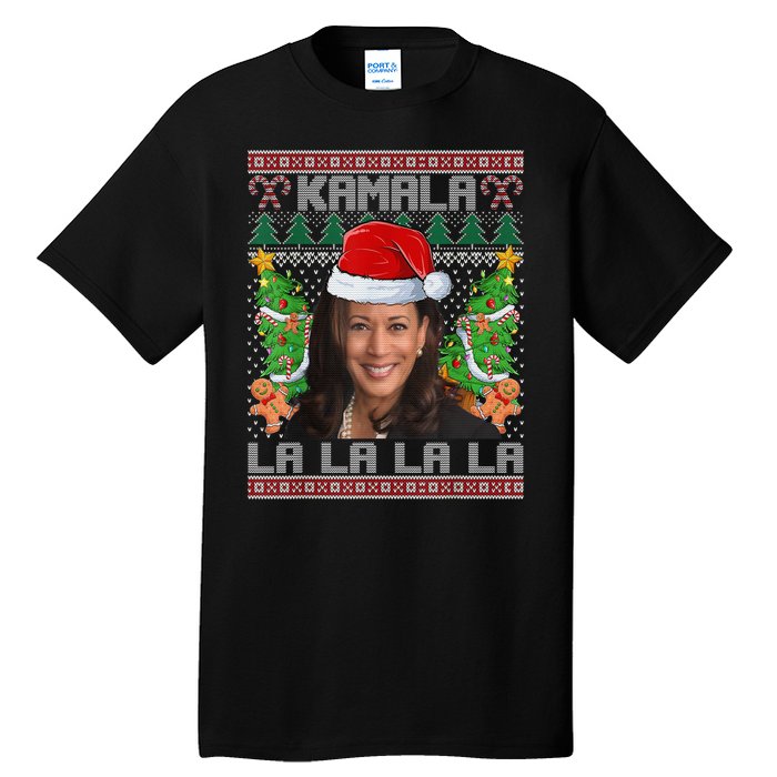 Women Christmas Comma La Funny Kamala Harris 2024 Xmas Gift Tall T-Shirt