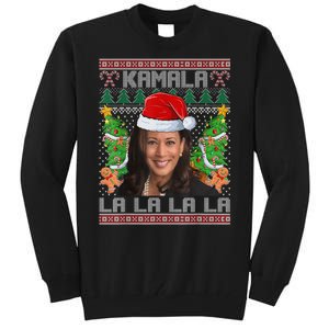 Women Christmas Comma La Funny Kamala Harris 2024 Xmas Gift Tall Sweatshirt