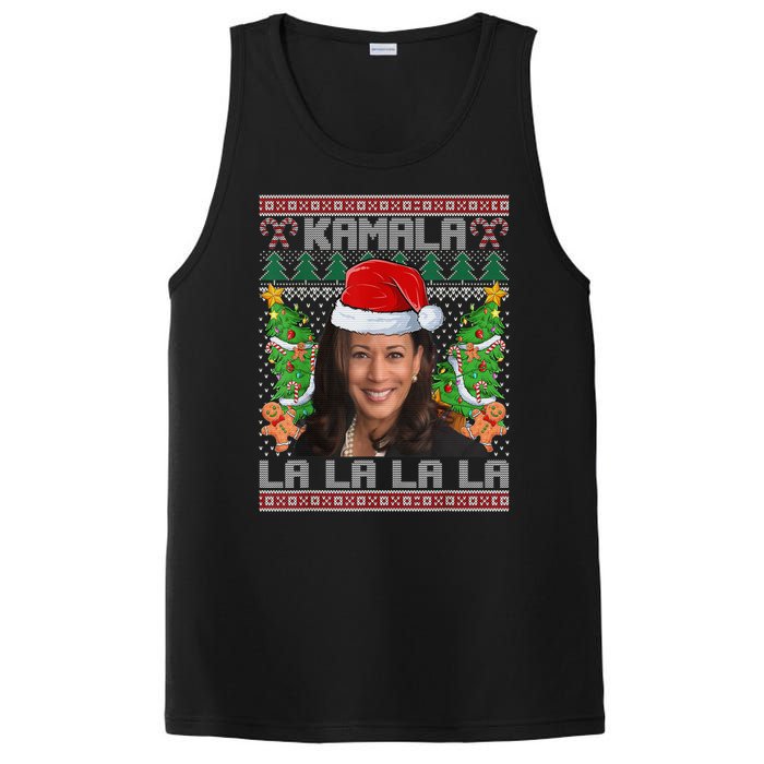 Women Christmas Comma La Funny Kamala Harris 2024 Xmas Gift PosiCharge Competitor Tank