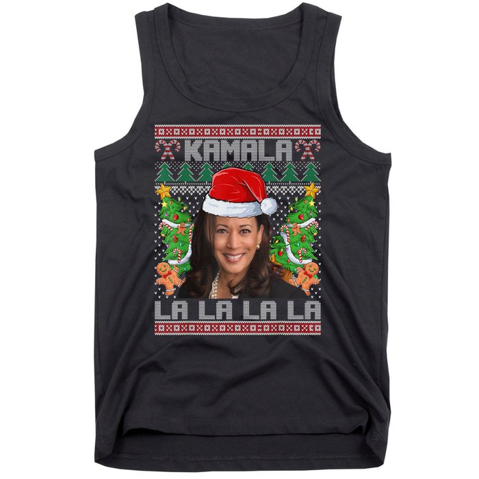 Women Christmas Comma La Funny Kamala Harris 2024 Xmas Gift Tank Top