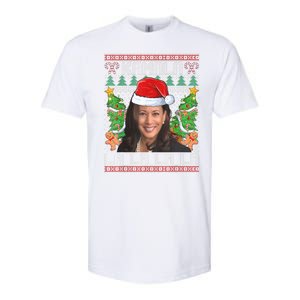 Women Christmas Comma La Funny Kamala Harris 2024 Xmas Gift Softstyle CVC T-Shirt