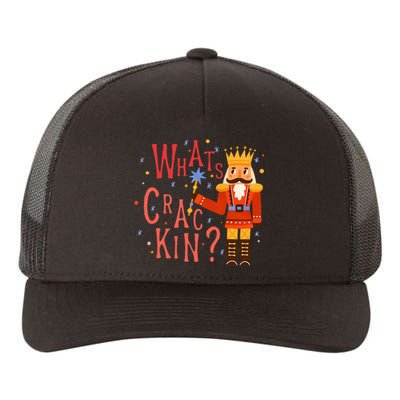 Whats Crackin Christmas Nutcracker Xmas Yupoong Adult 5-Panel Trucker Hat