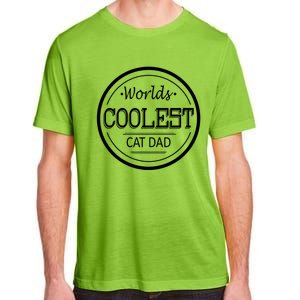 Worlds Coolest Cat Dad Gift Adult ChromaSoft Performance T-Shirt