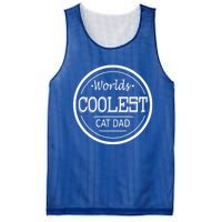 Worlds Coolest Cat Dad Gift Mesh Reversible Basketball Jersey Tank