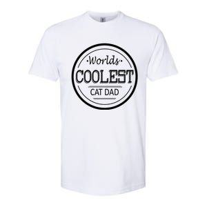 Worlds Coolest Cat Dad Gift Softstyle CVC T-Shirt