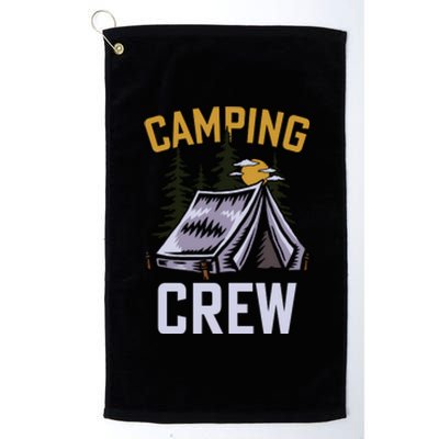 Wilderness Camping Crew Funny Camper Holiday Gift Platinum Collection Golf Towel