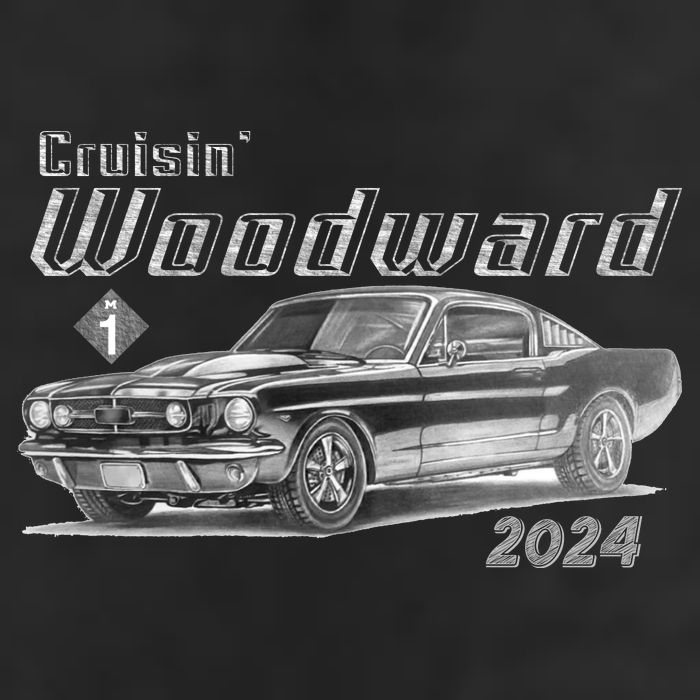 Woodward Cruise Classic Muscle Car Sketch 2024 Cool Comfort Performance Bucket Hat