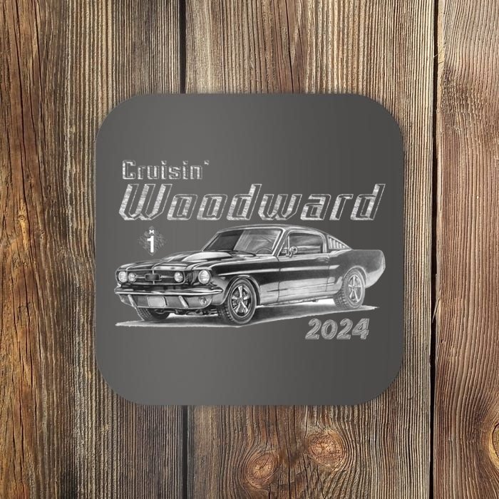 Woodward Cruise Classic Muscle Car Sketch 2024 Coaster