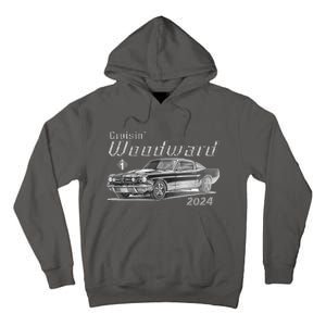 Woodward Cruise Classic Muscle Car Sketch 2024 Tall Hoodie