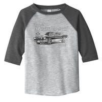 Woodward Cruise Classic Muscle Car Sketch 2024 Toddler Fine Jersey T-Shirt