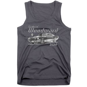 Woodward Cruise Classic Muscle Car Sketch 2024 Tank Top