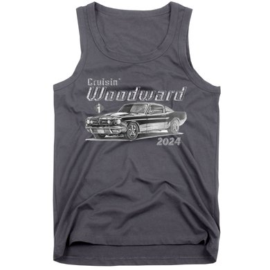 Woodward Cruise Classic Muscle Car Sketch 2024 Tank Top