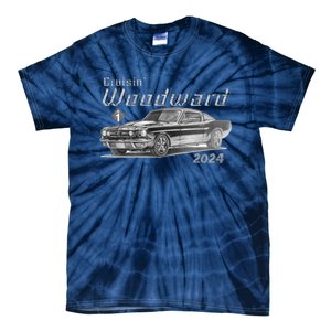 Woodward Cruise Classic Muscle Car Sketch 2024 Tie-Dye T-Shirt