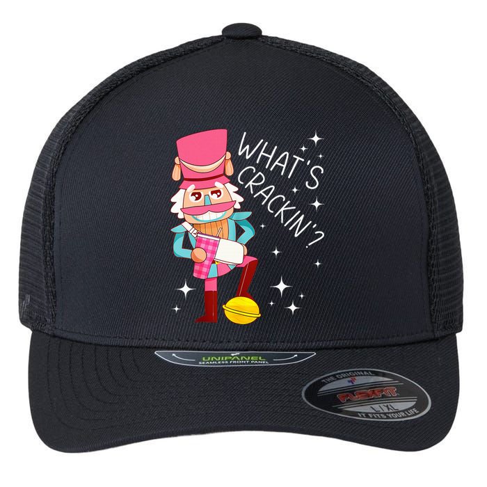 Whats Crackin Christmas Nutcracker Xmas Flexfit Unipanel Trucker Cap