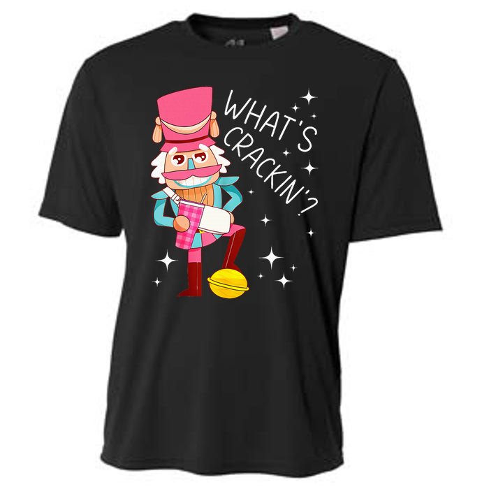 Whats Crackin Christmas Nutcracker Xmas Cooling Performance Crew T-Shirt