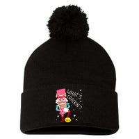 Whats Crackin Christmas Nutcracker Xmas Pom Pom 12in Knit Beanie