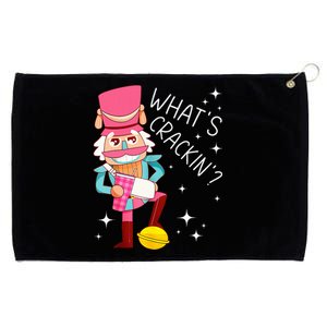 Whats Crackin Christmas Nutcracker Xmas Grommeted Golf Towel