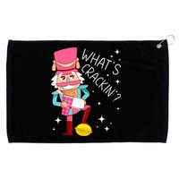 Whats Crackin Christmas Nutcracker Xmas Grommeted Golf Towel