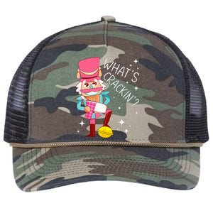 Whats Crackin Christmas Nutcracker Xmas Retro Rope Trucker Hat Cap