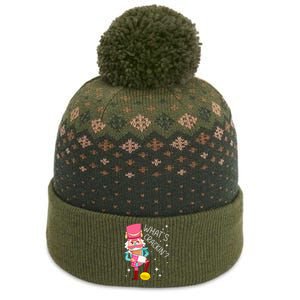 Whats Crackin Christmas Nutcracker Xmas The Baniff Cuffed Pom Beanie