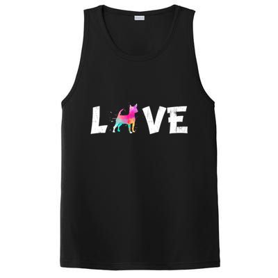 Watercolor Colorful Chihuahua Dog Love Pocket Cute Gift PosiCharge Competitor Tank
