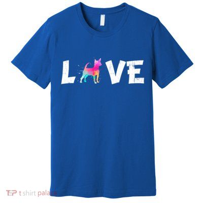 Watercolor Colorful Chihuahua Dog Love Pocket Cute Gift Premium T-Shirt