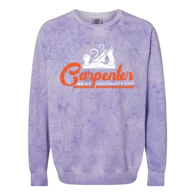 Woodworking Carpenter Carpentry Woodworker Gift Colorblast Crewneck Sweatshirt