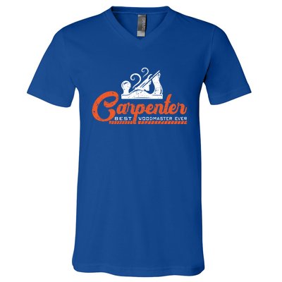 Woodworking Carpenter Carpentry Woodworker Gift V-Neck T-Shirt